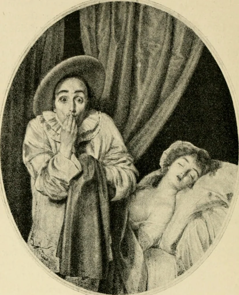 An illustration from Skämtbilden och dess historia i konsten, 1910, leaf 103