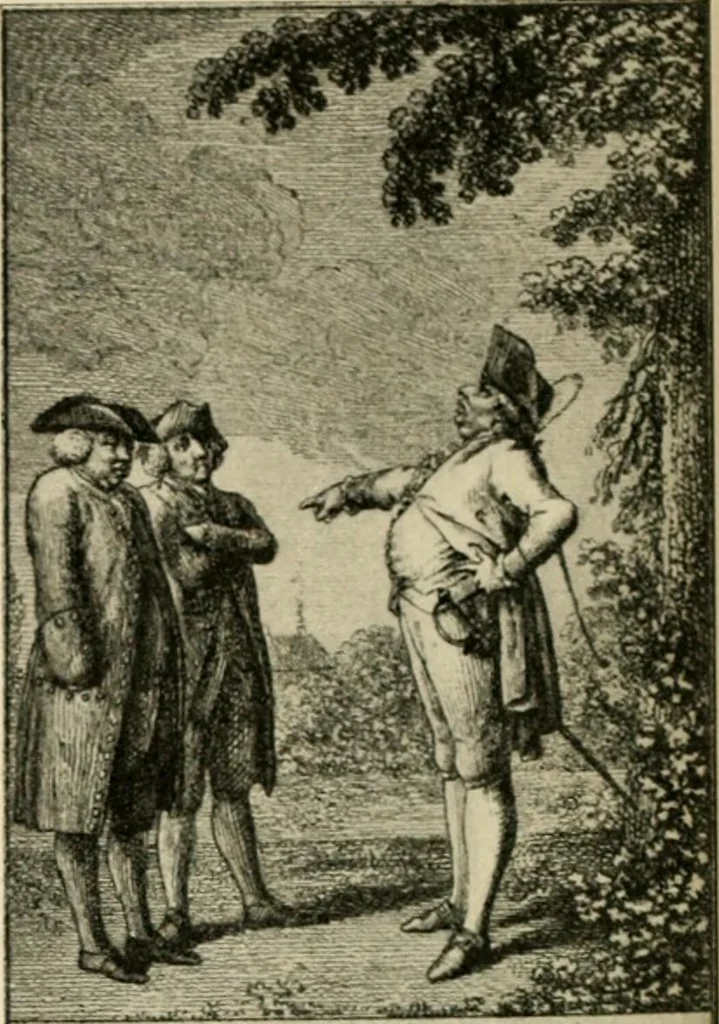 An illustration from Skämtbilden och dess historia i konsten, 1910, leaf 109