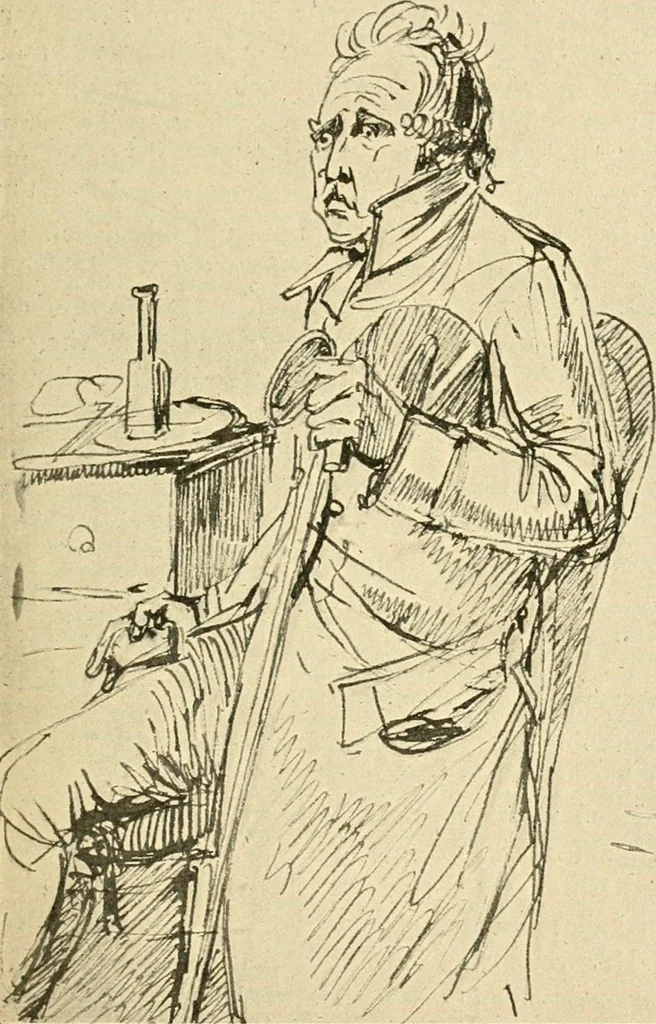 An illustration from Skämtbilden och dess historia i konsten, 1910, leaf 112