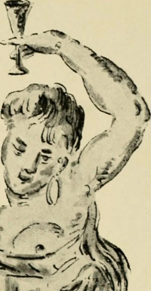 An illustration from Skämtbilden och dess historia i konsten, 1910, leaf 117