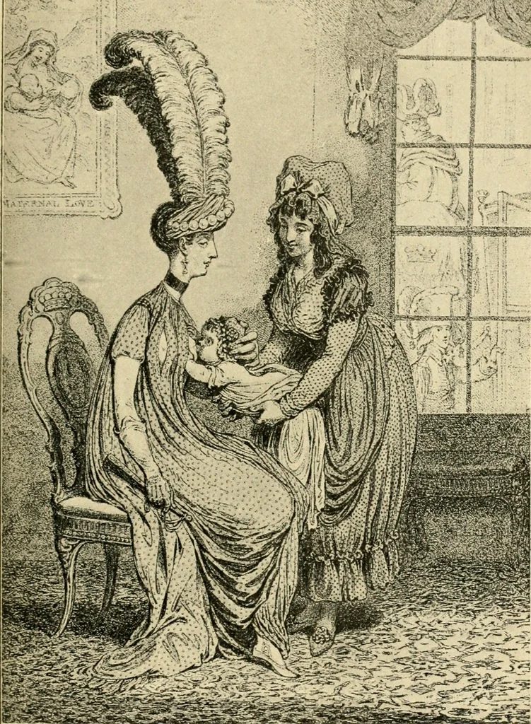 An illustration from Skämtbilden och dess historia i konsten, 1910, leaf 124