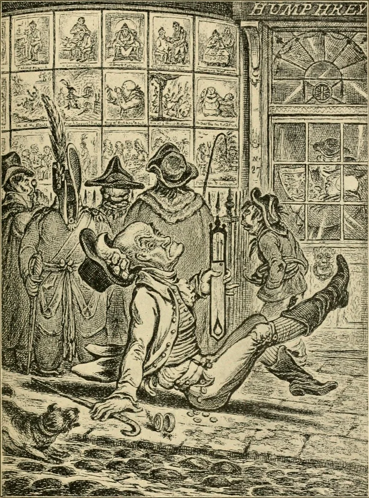 An illustration from Skämtbilden och dess historia i konsten, 1910, leaf 126