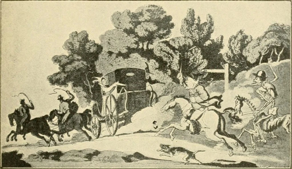 An illustration from Skämtbilden och dess historia i konsten, 1910, leaf 128