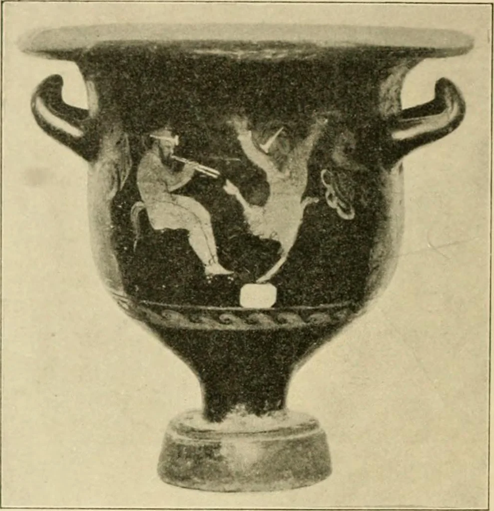An illustration from Skämtbilden och dess historia i konsten, 1910, leaf 13