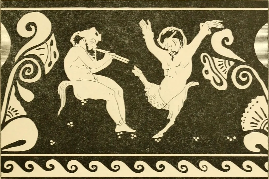 An illustration from Skämtbilden och dess historia i konsten, 1910, leaf 14