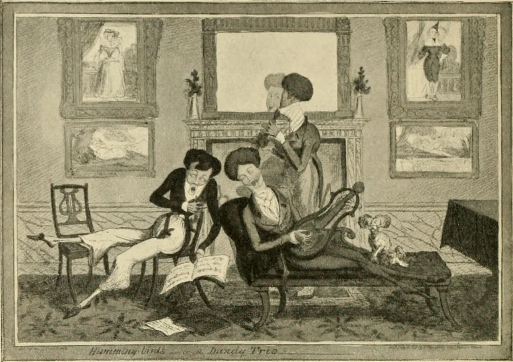An illustration from Skämtbilden och dess historia i konsten, 1910, leaf 141