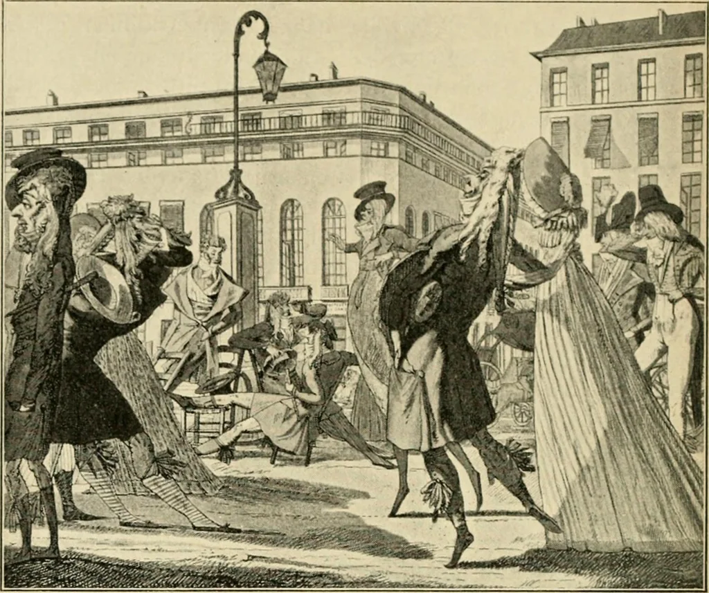 An illustration from Skämtbilden och dess historia i konsten, 1910, leaf 149