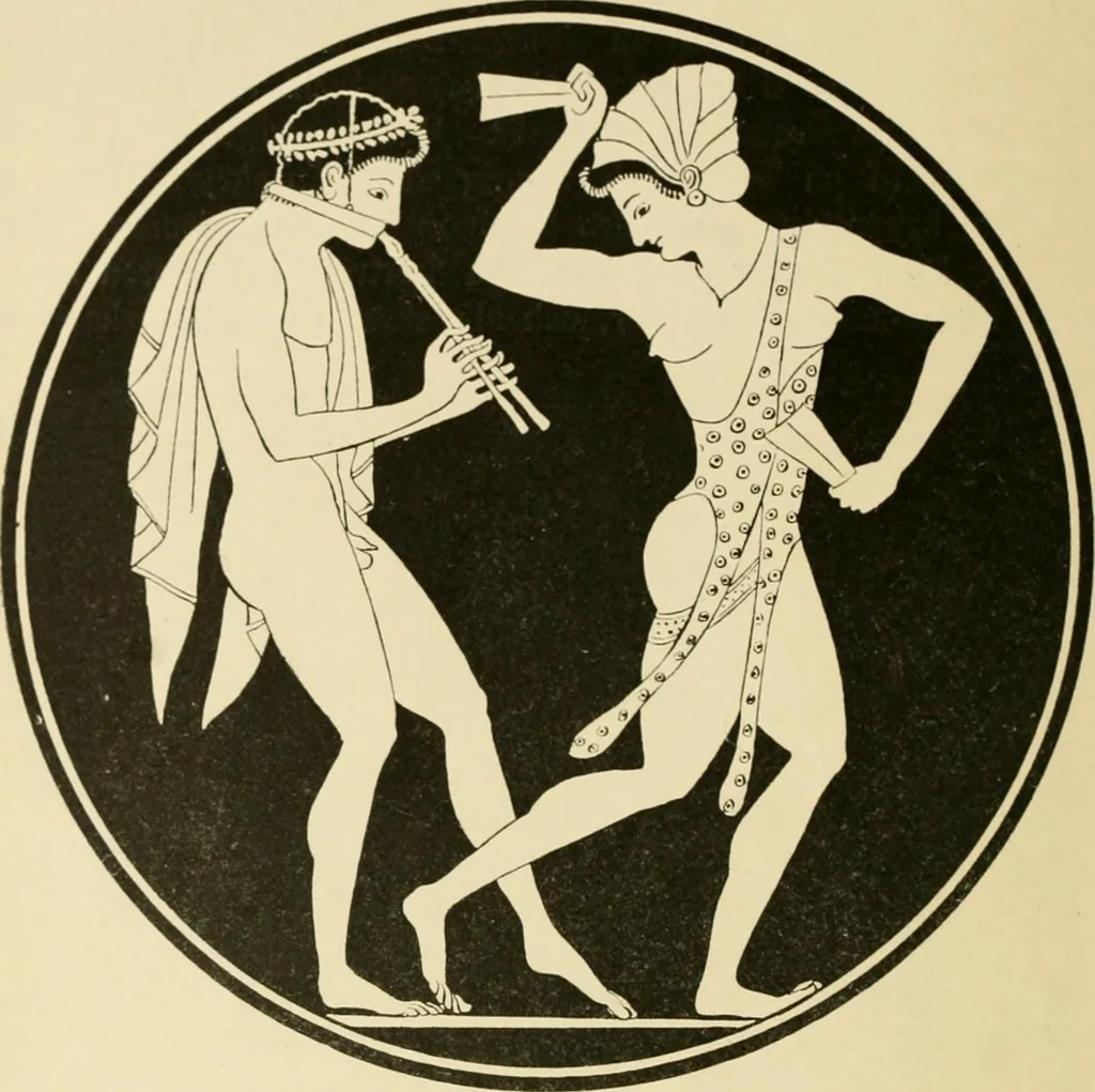 An illustration from Skämtbilden och dess historia i konsten, 1910, leaf 15