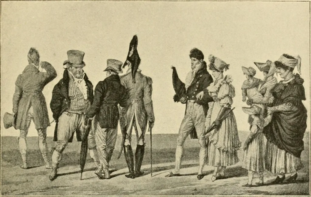 An illustration from Skämtbilden och dess historia i konsten, 1910, leaf 160