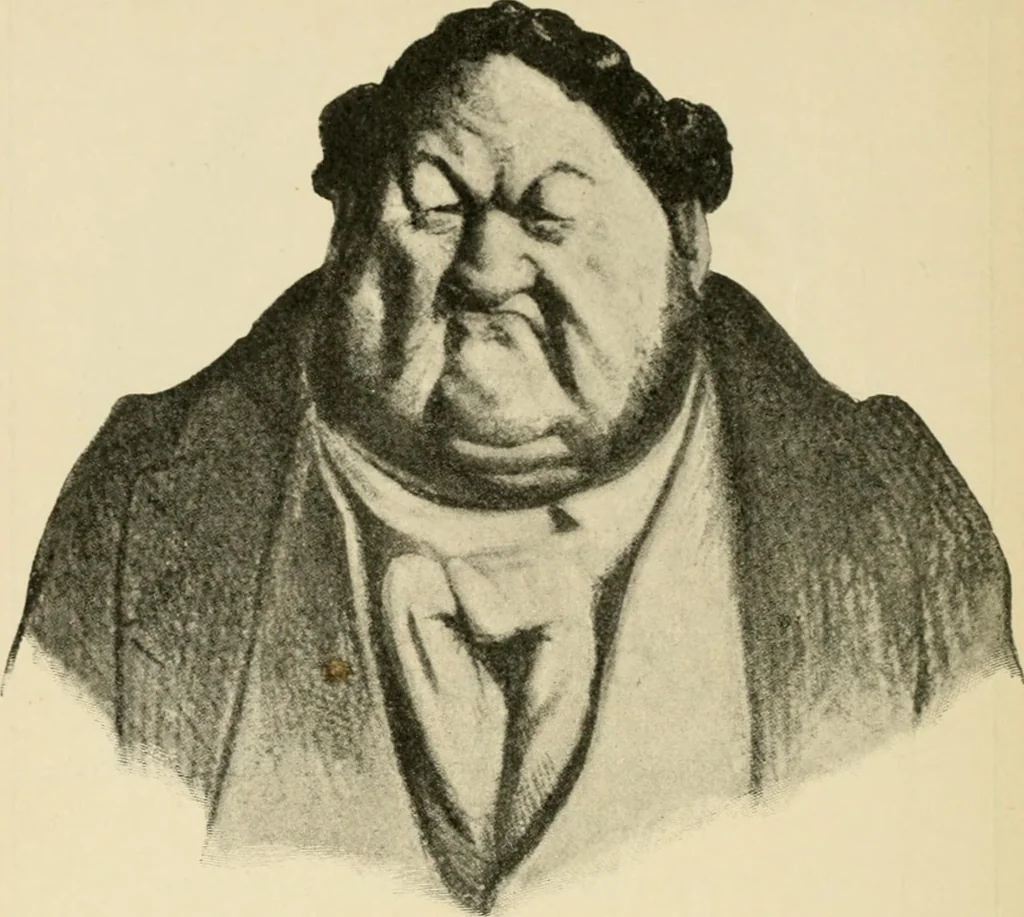 An illustration from Skämtbilden och dess historia i konsten, 1910, leaf 175