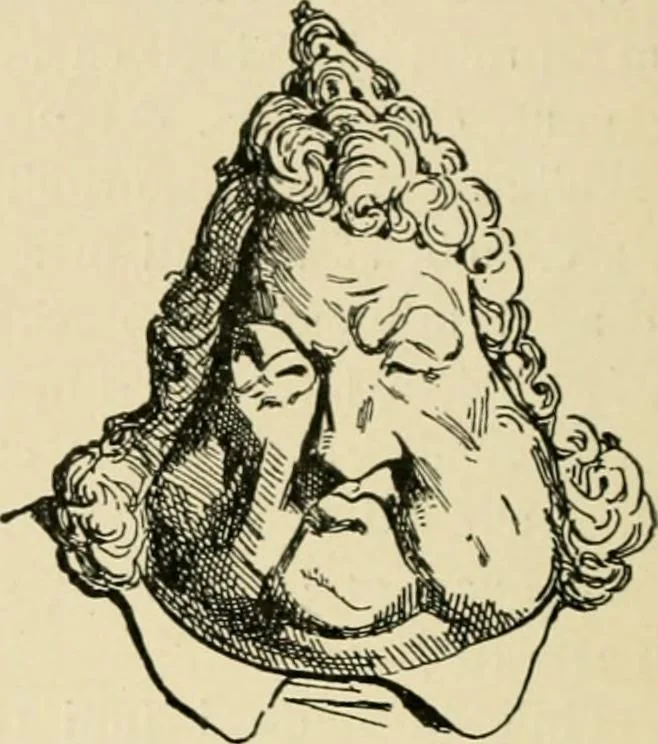 An illustration from Skämtbilden och dess historia i konsten, 1910, leaf 177