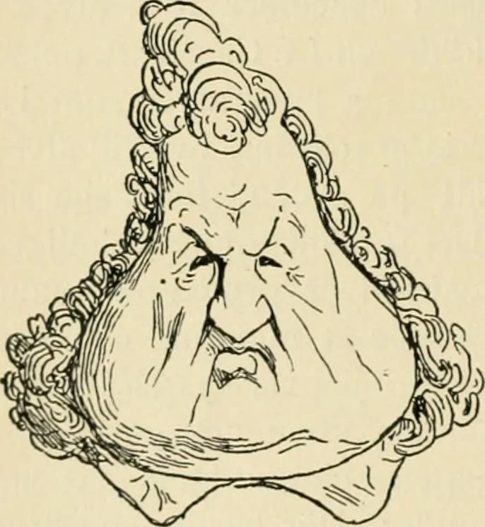 An illustration from Skämtbilden och dess historia i konsten, 1910, leaf 177