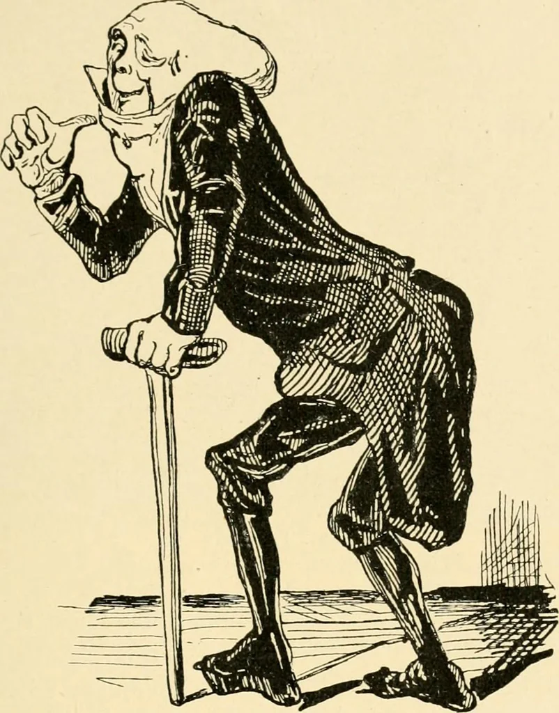 An illustration from Skämtbilden och dess historia i konsten, 1910, leaf 180