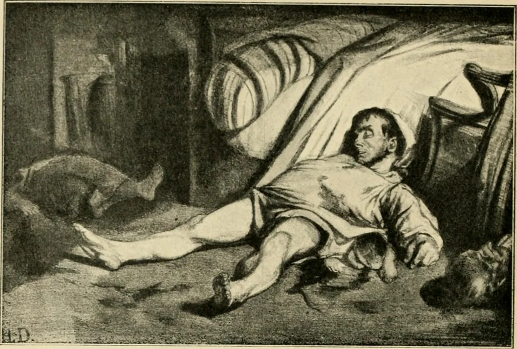 An illustration from Skämtbilden och dess historia i konsten, 1910, leaf 181