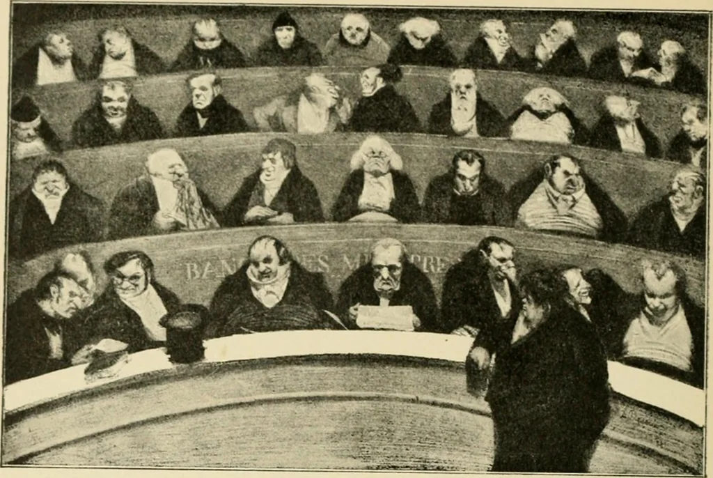 An illustration from Skämtbilden och dess historia i konsten, 1910, leaf 189