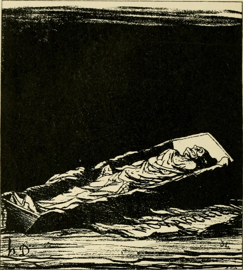 An illustration from Skämtbilden och dess historia i konsten, 1910, leaf 193