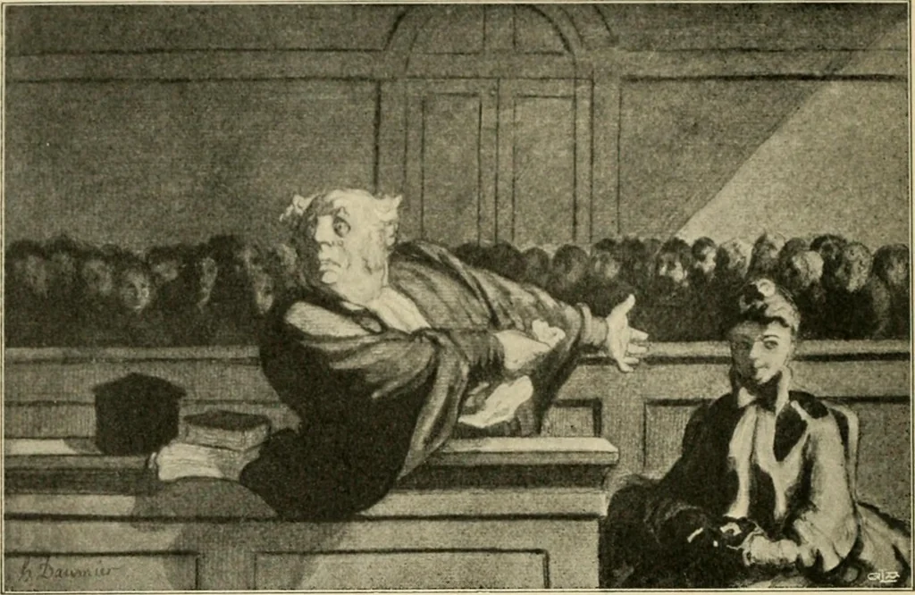An illustration from Skämtbilden och dess historia i konsten, 1910, leaf 197