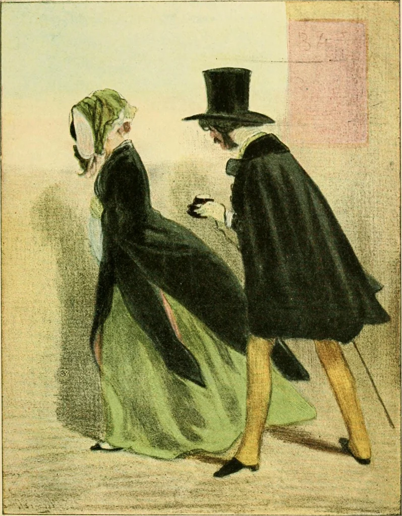 An illustration from Skämtbilden och dess historia i konsten, 1910, leaf 202