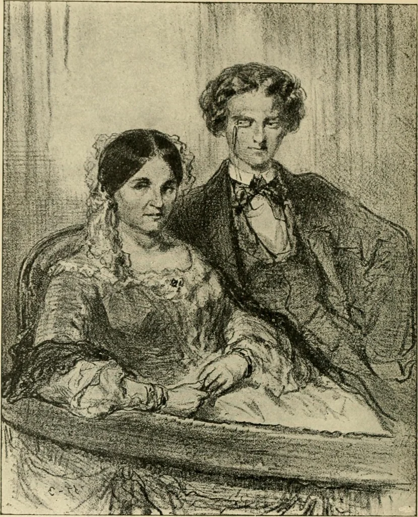 An illustration from Skämtbilden och dess historia i konsten, 1910, leaf 205