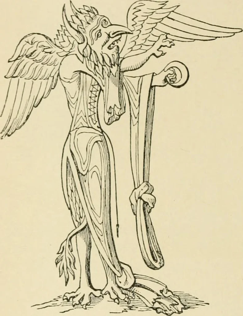 An illustration from Skämtbilden och dess historia i konsten, 1910, leaf 21