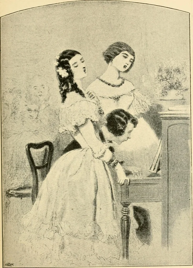 An illustration from Skämtbilden och dess historia i konsten, 1910, leaf 214