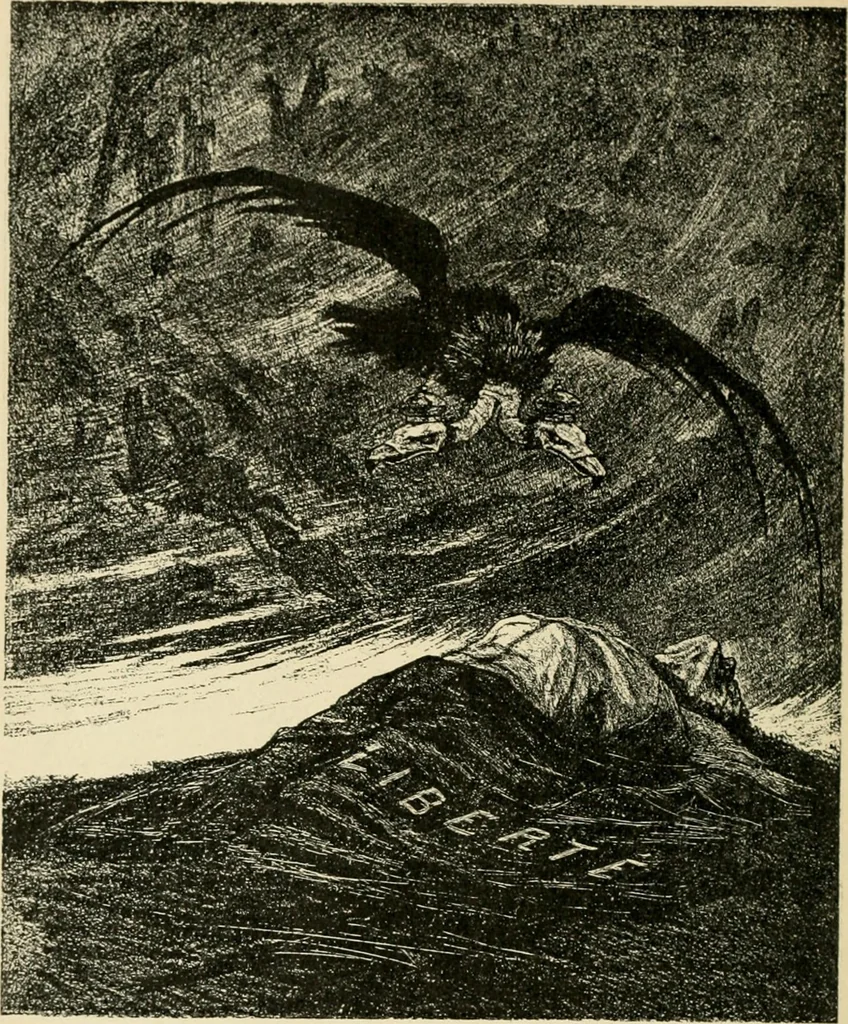 An illustration from Skämtbilden och dess historia i konsten, 1910, leaf 223