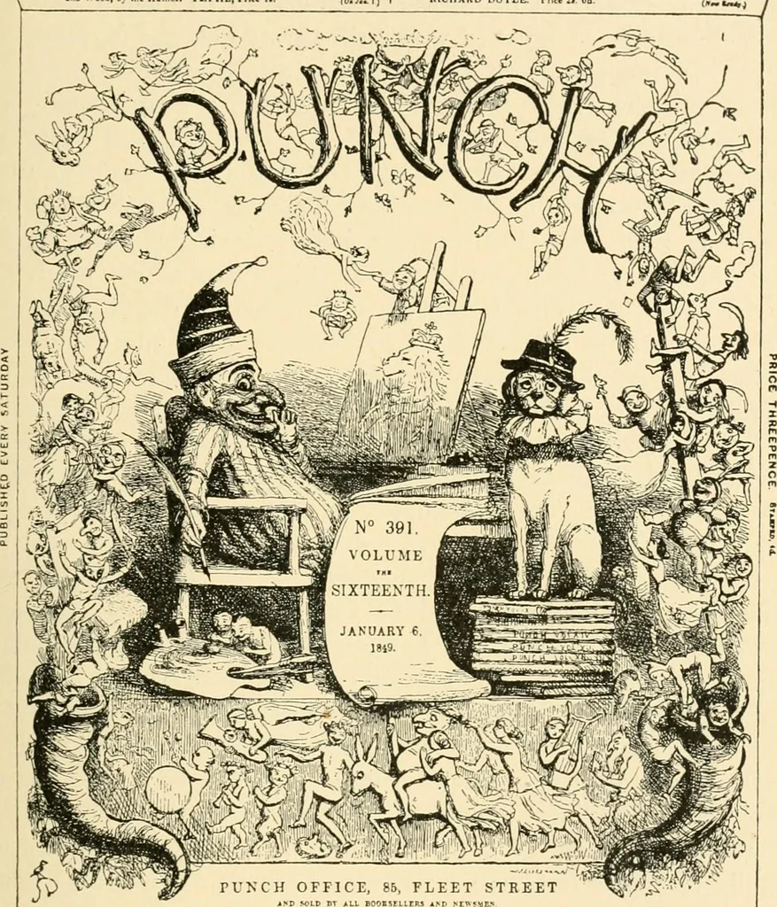 An illustration from Skämtbilden och dess historia i konsten, 1910, leaf 236