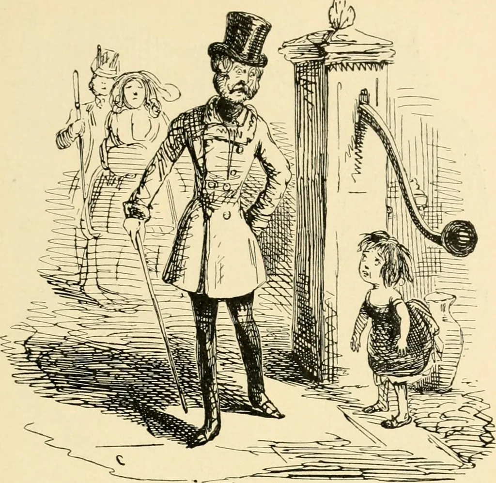 An illustration from Skämtbilden och dess historia i konsten, 1910, leaf 244
