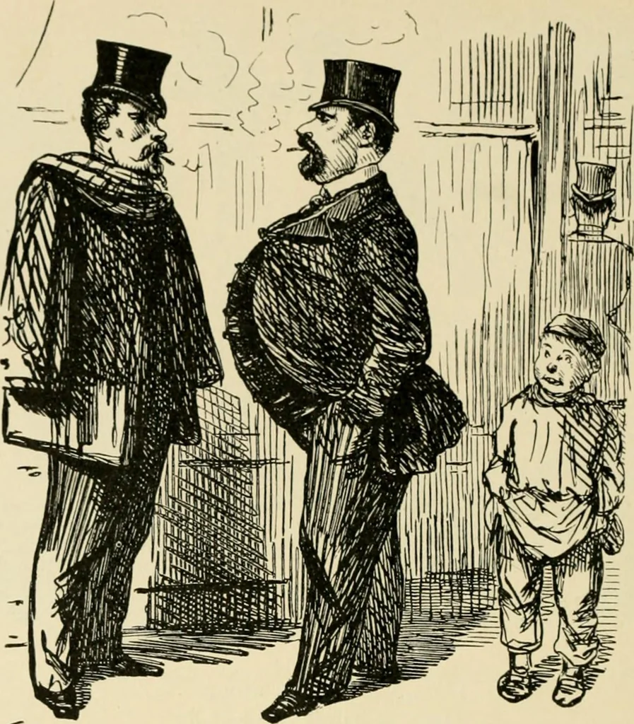 An illustration from Skämtbilden och dess historia i konsten, 1910, leaf 245