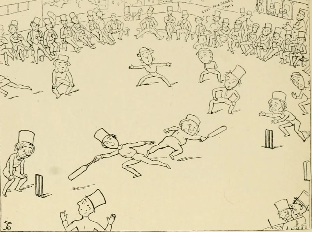 An illustration from Skämtbilden och dess historia i konsten, 1910, leaf 251