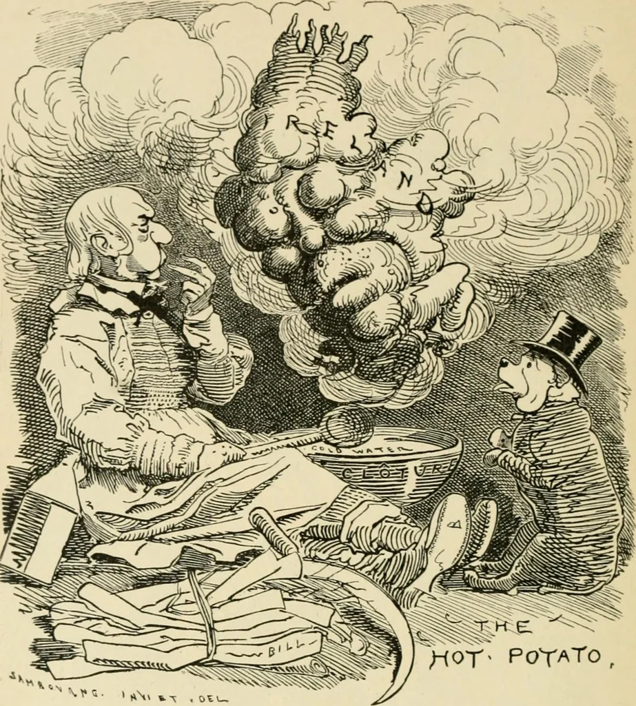 An illustration from Skämtbilden och dess historia i konsten, 1910, leaf 257