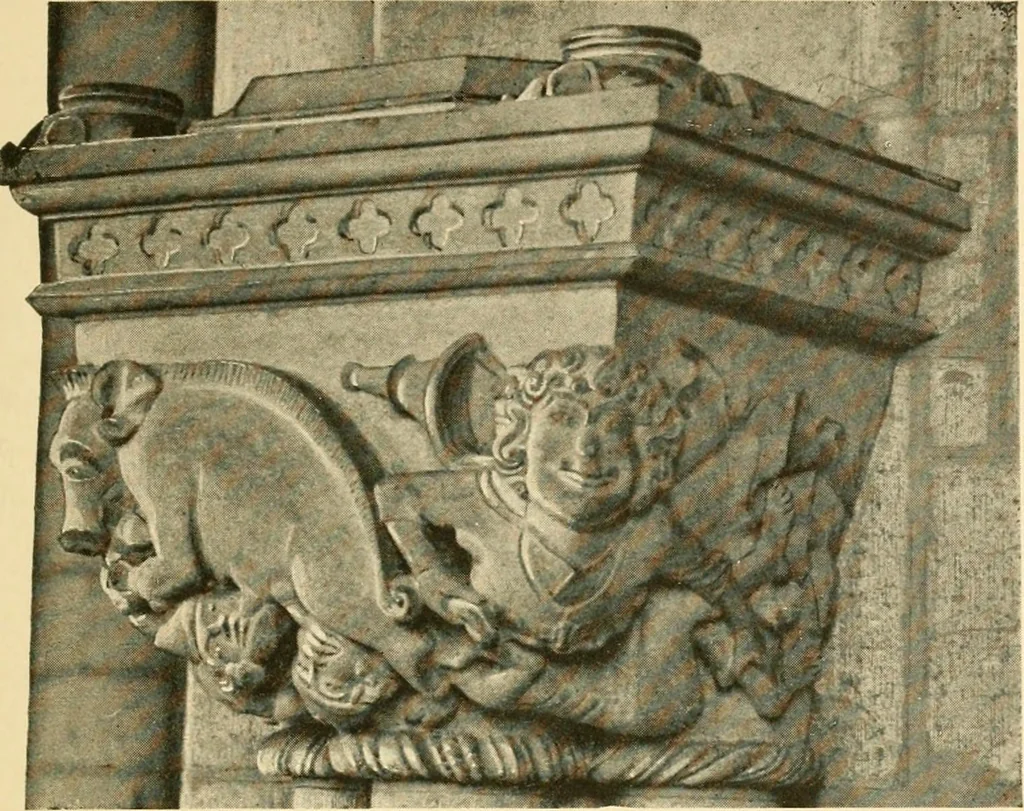 An illustration from Skämtbilden och dess historia i konsten, 1910, leaf 26