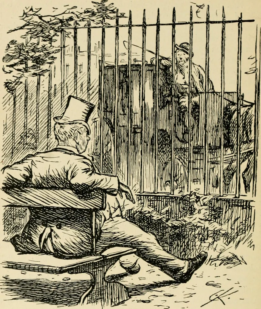 An illustration from Skämtbilden och dess historia i konsten, 1910, leaf 261