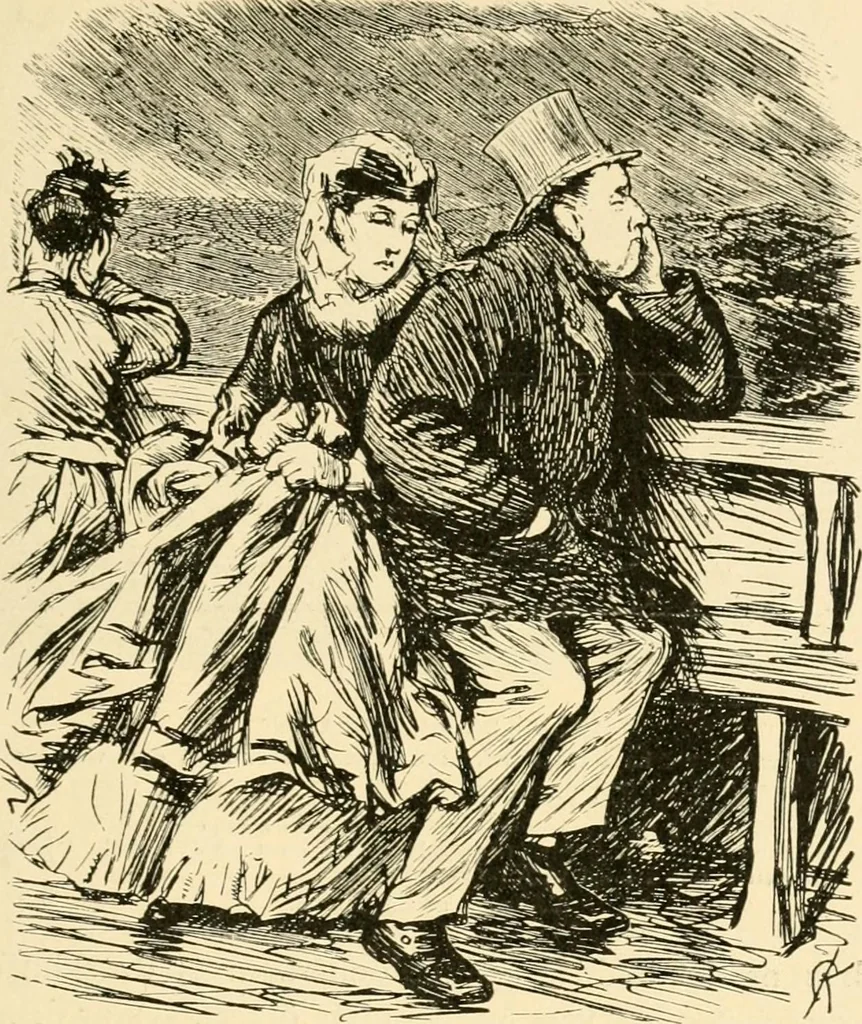 An illustration from Skämtbilden och dess historia i konsten, 1910, leaf 262