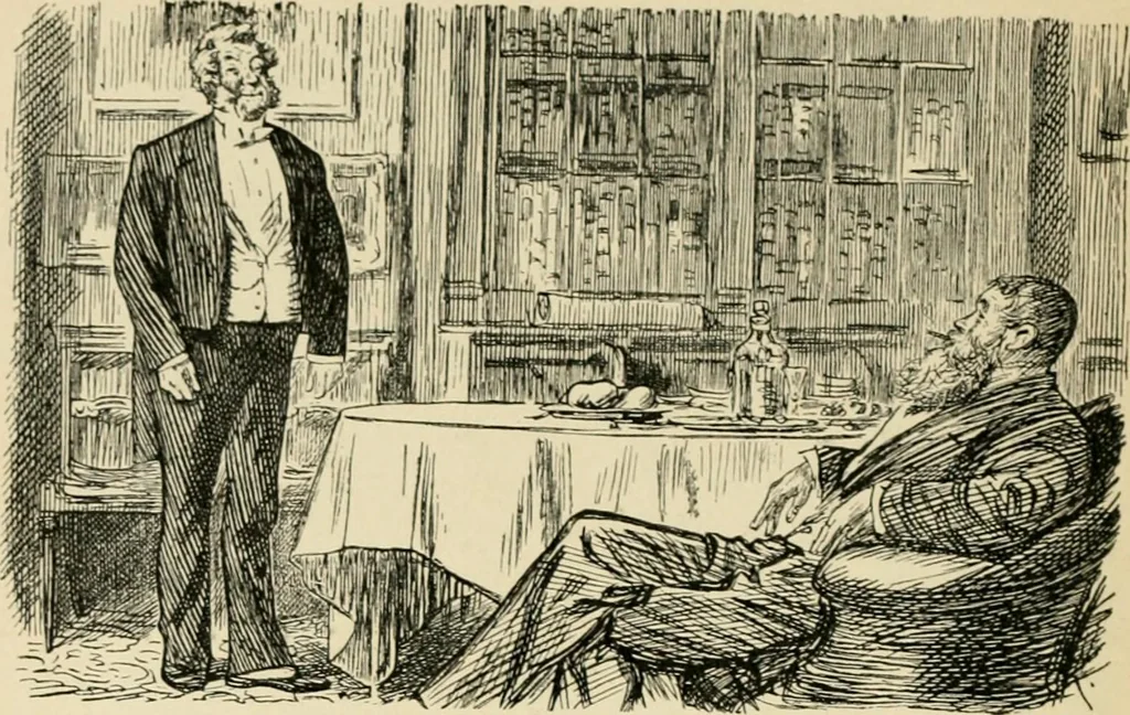 An illustration from Skämtbilden och dess historia i konsten, 1910, leaf 263