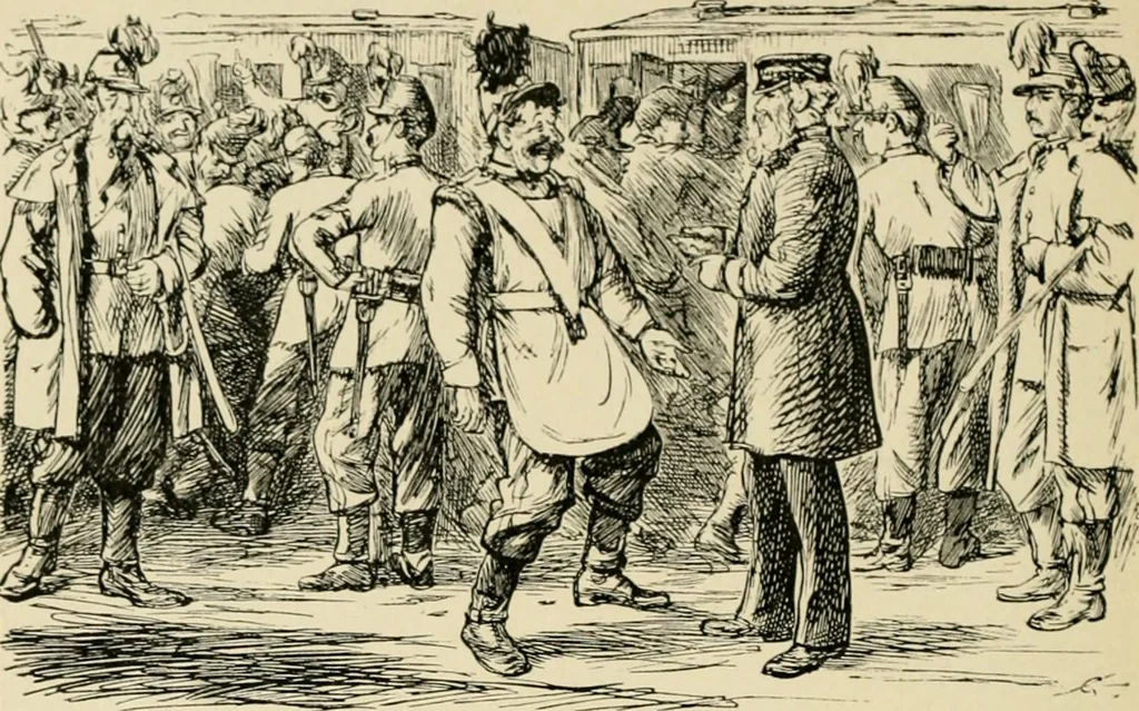An illustration from Skämtbilden och dess historia i konsten, 1910, leaf 267