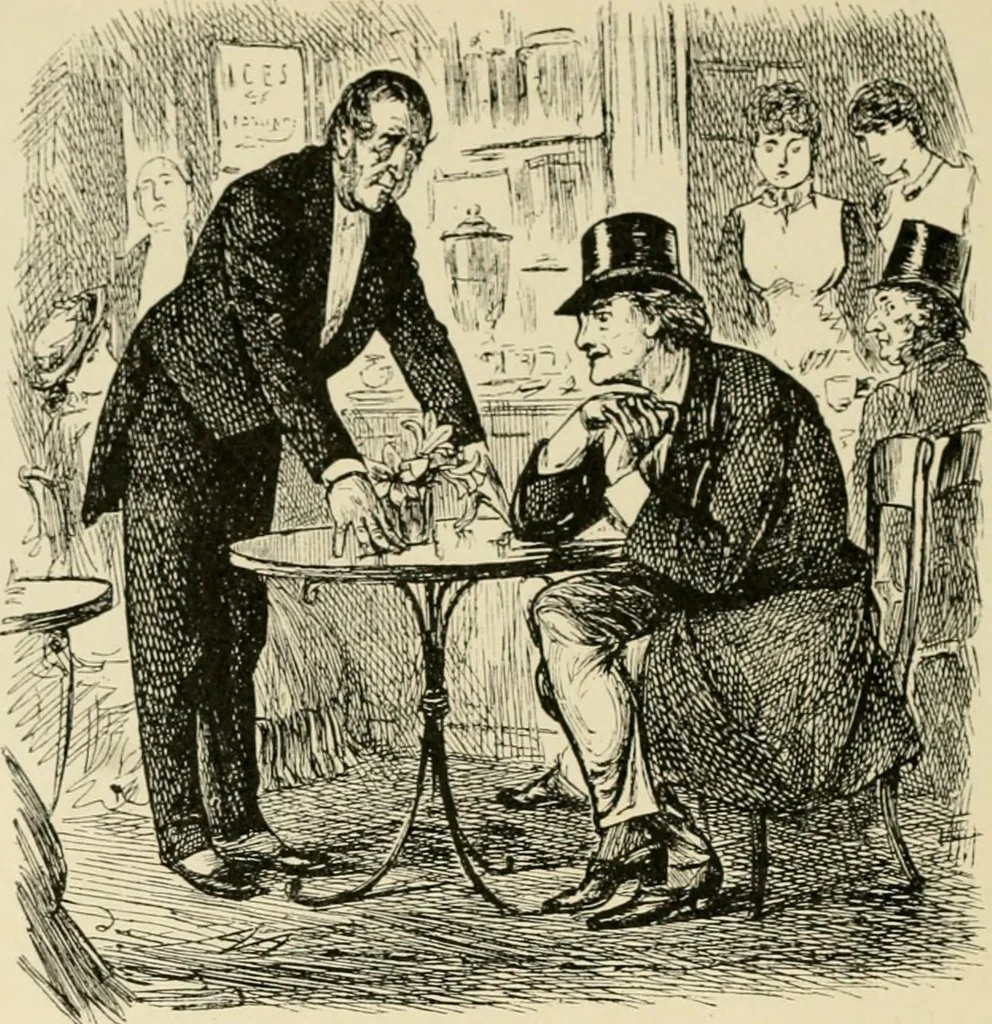 An illustration from Skämtbilden och dess historia i konsten, 1910, leaf 275