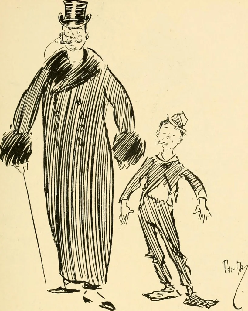 An illustration from Skämtbilden och dess historia i konsten, 1910, leaf 280