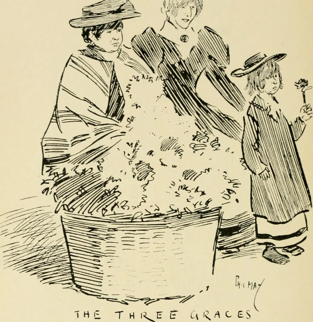 An illustration from Skämtbilden och dess historia i konsten, 1910, leaf 281