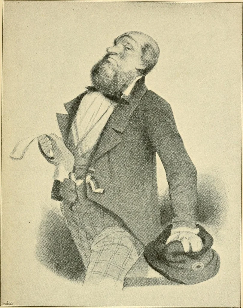 An illustration from Skämtbilden och dess historia i konsten, 1910, leaf 286
