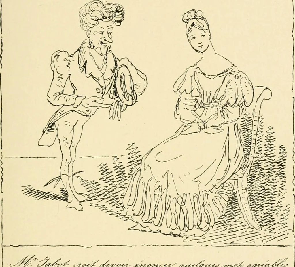 An illustration from Skämtbilden och dess historia i konsten, 1910, leaf 288