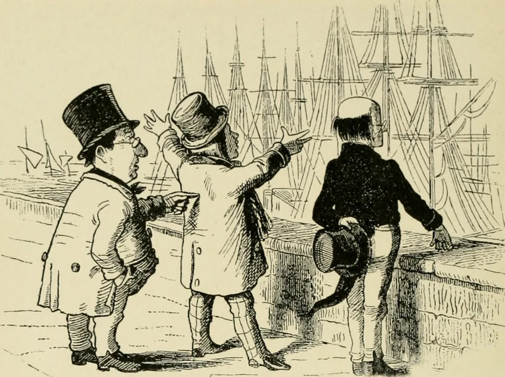 An illustration from Skämtbilden och dess historia i konsten, 1910, leaf 291