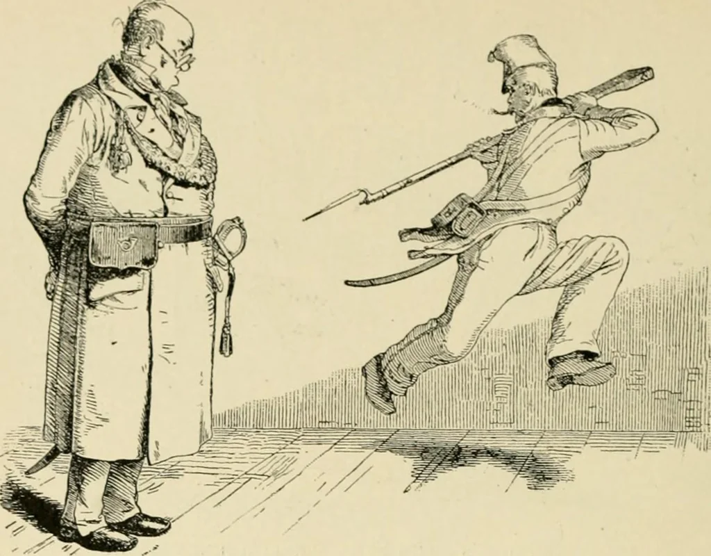An illustration from Skämtbilden och dess historia i konsten, 1910, leaf 293