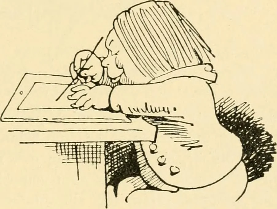 An illustration from Skämtbilden och dess historia i konsten, 1910, leaf 300