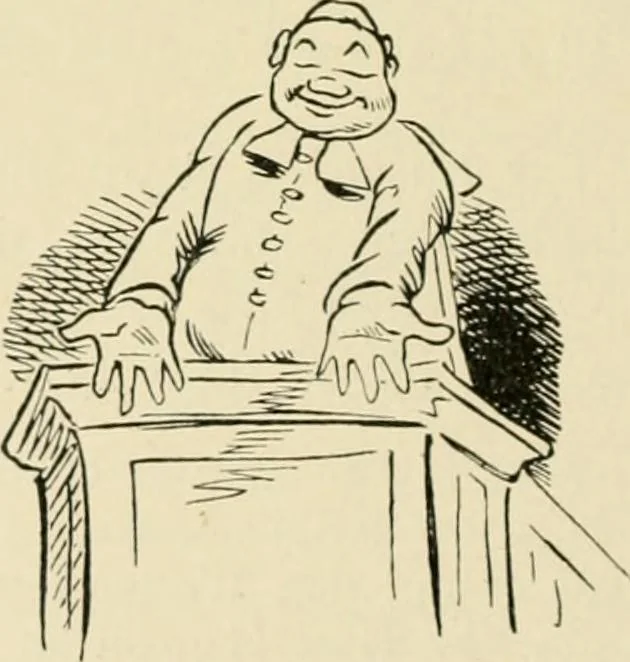 An illustration from Skämtbilden och dess historia i konsten, 1910, leaf 309