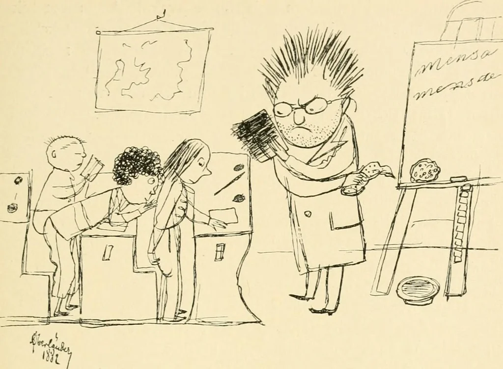 An illustration from Skämtbilden och dess historia i konsten, 1910, leaf 310