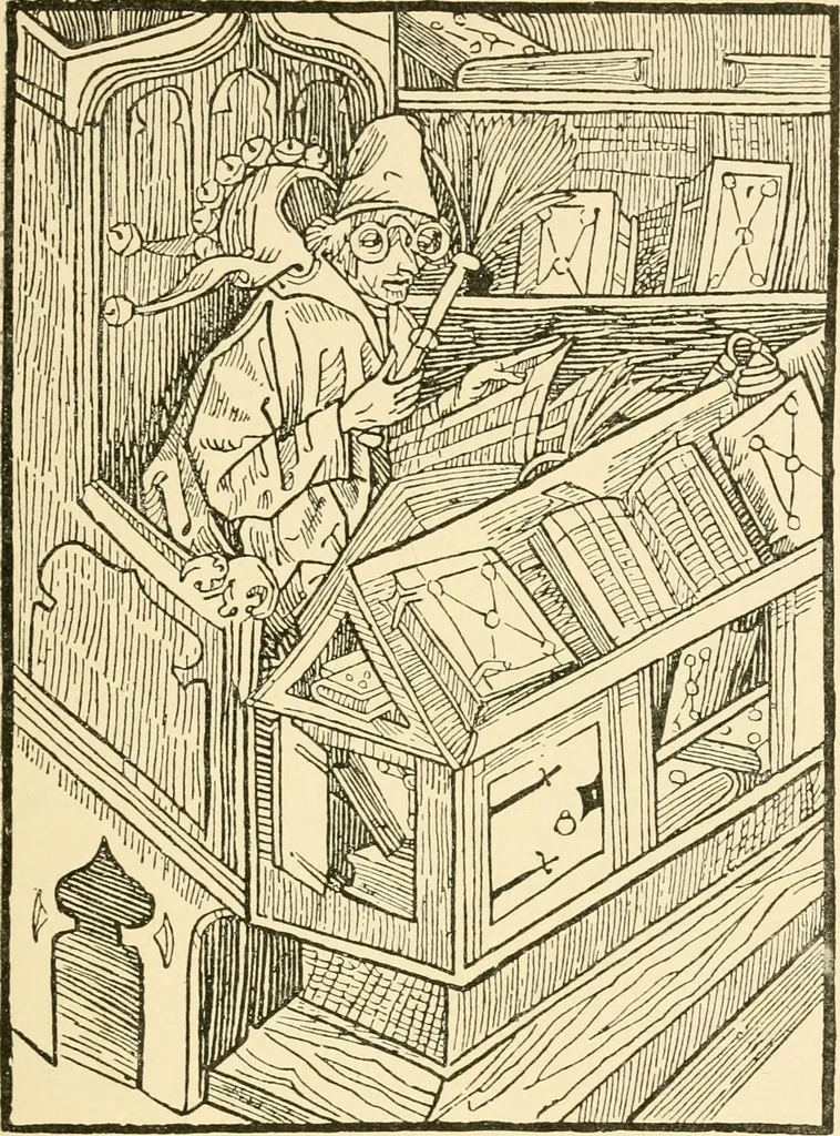 An illustration from Skämtbilden och dess historia i konsten, 1910, leaf 32