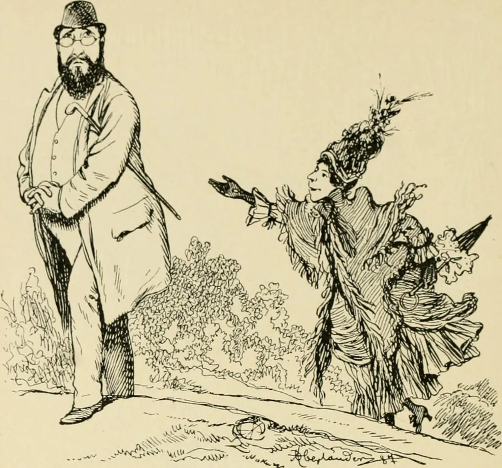 An illustration from Skämtbilden och dess historia i konsten, 1910, leaf 321