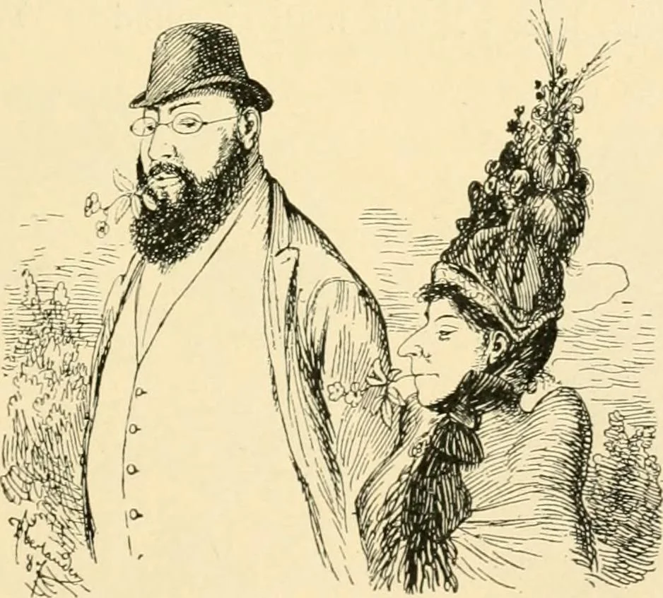 An illustration from Skämtbilden och dess historia i konsten, 1910, leaf 322