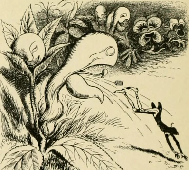 An illustration from Skämtbilden och dess historia i konsten, 1910, leaf 323